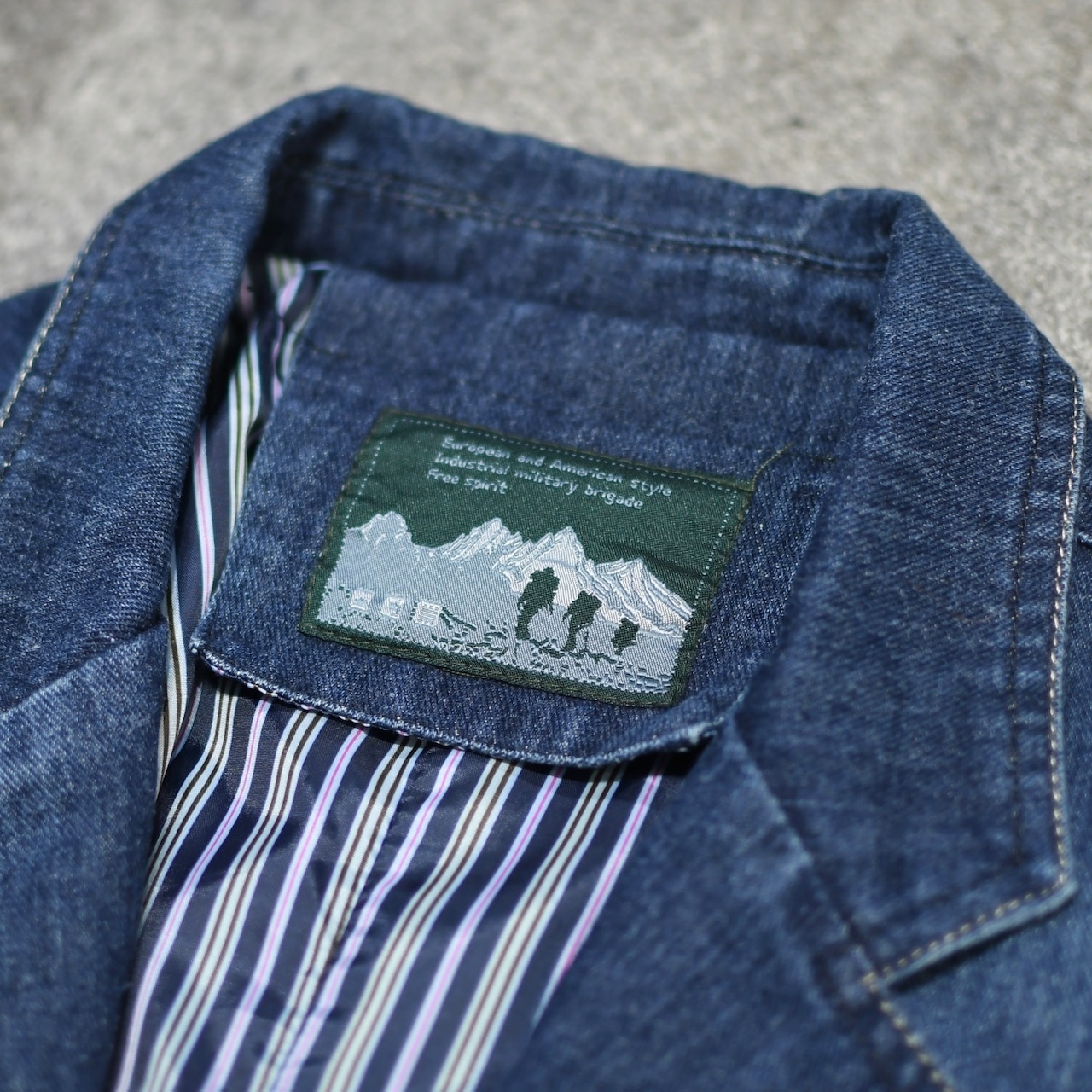 design denim tailored jacket