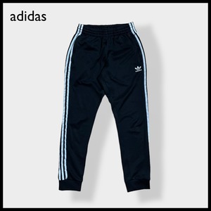 【adidas】トラックパンツ TRACK PANTS ジャージパンツ ジャージ下 トレフォイル 刺繍ロゴ  アディダス 黒 CW1275 US古着