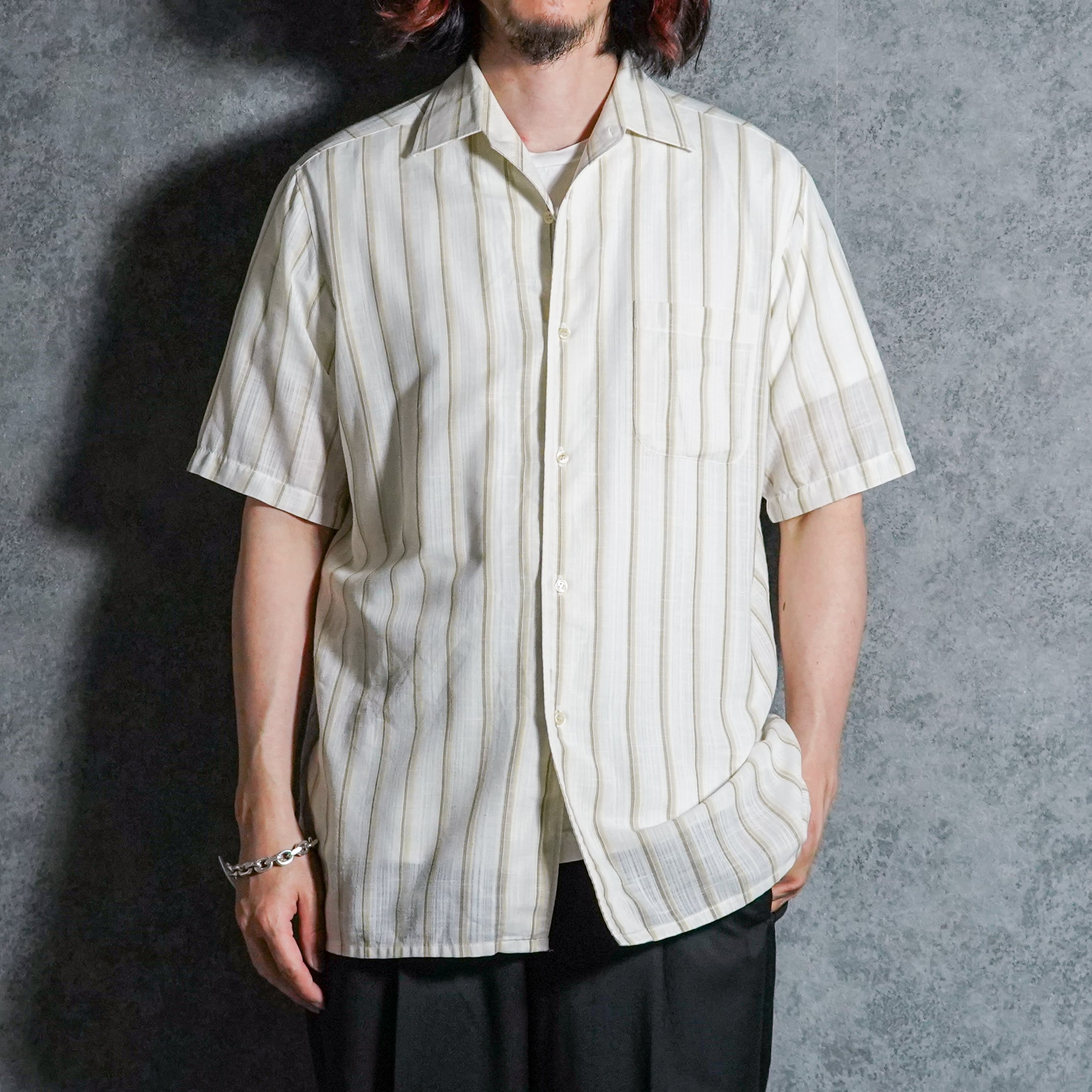 80-90s Christian Dior Double Pocket Regular Collar Dress Shirts
