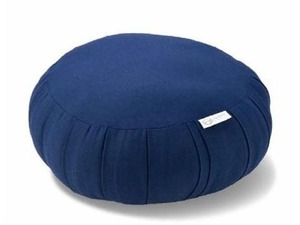 座禅布団「Linen 青」径30cm 日本製