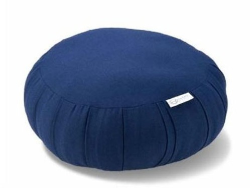 座禅布団「Linen 青」径30cm 日本製