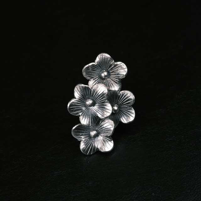 カレンシルバー シルバー950 スーパーユニークフラワーリング/軽研磨仕上げ