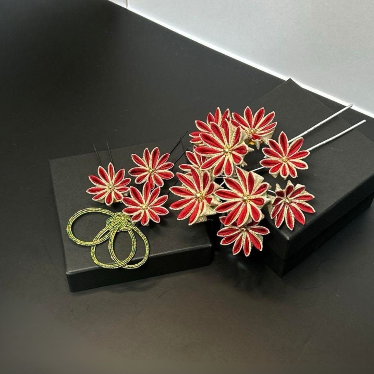 雅紅彩（みやびべにあや）髪飾りセット ｜ 成人式・卒業式・結婚式 に映える 和装ヘアアクセサリー（S092）・画像5