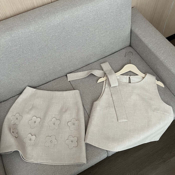 yori ヨリ バックリボンノースリーブ・ショートパンツ2点セット【36】 set | セットアップ ショルダーリボン ノースリーブ ショートパンツ