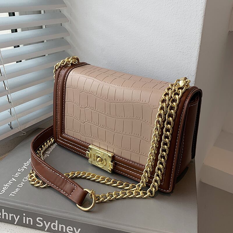 チェーン オータム 秋物 スクウェア メッセンジャーバッグ 手作りハンドバック61026779022