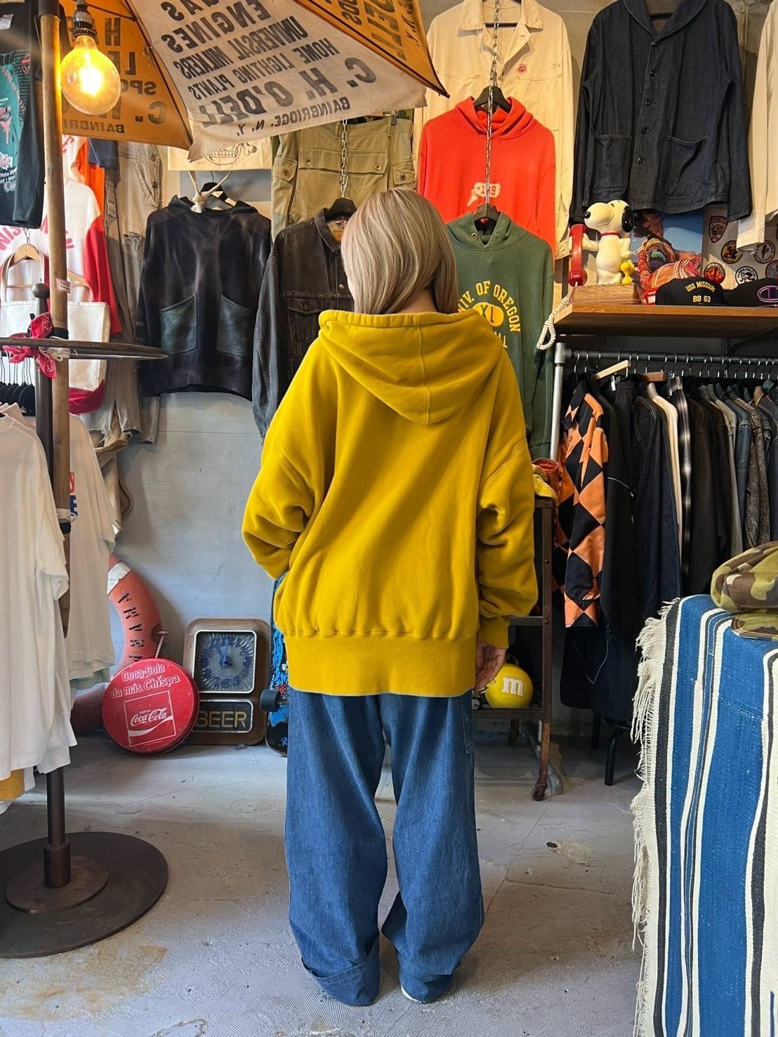 THREEFACE DOUBLE FACE AFTER HOODIE | vintage clothing twoface