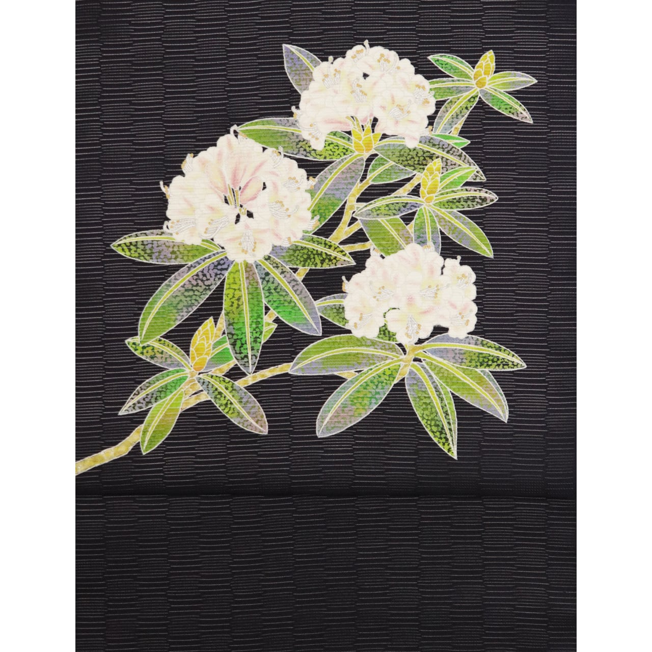 手描き友禅 染名古屋帯「石楠花(しゃくなげ)」