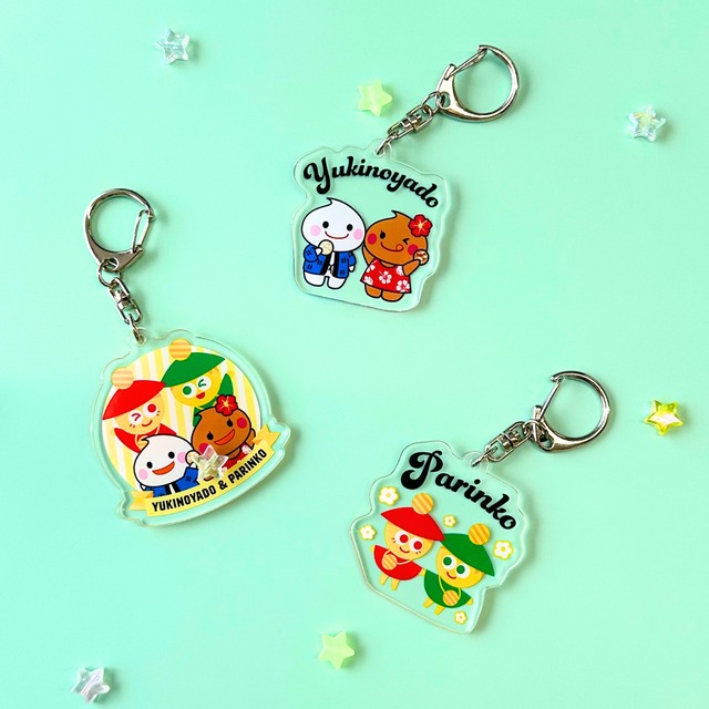アクリルキーホルダー【雪の宿】ホワミル・チャミル