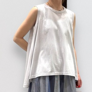 Midi Umi crew neck sleeveless flare tank top