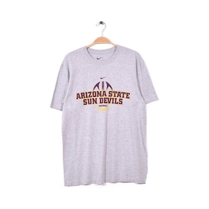 ナイキ スポーツ アリゾナ大学 サンデビルズ フットボール クルーネック Tシャツ メンズM NIKE アメフト 古着 @BB0471