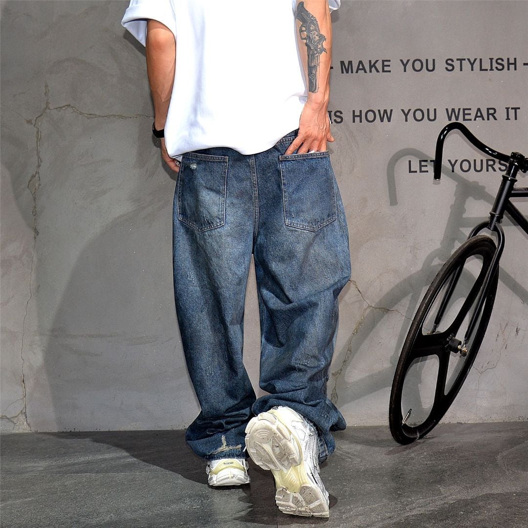 ワイドダメージデニムパンツ 11134 | ストリートカジュアル専門店