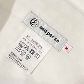 and per se アンパスィ ミニスカート M/ホワイト×ブラック レディース ゴルフ