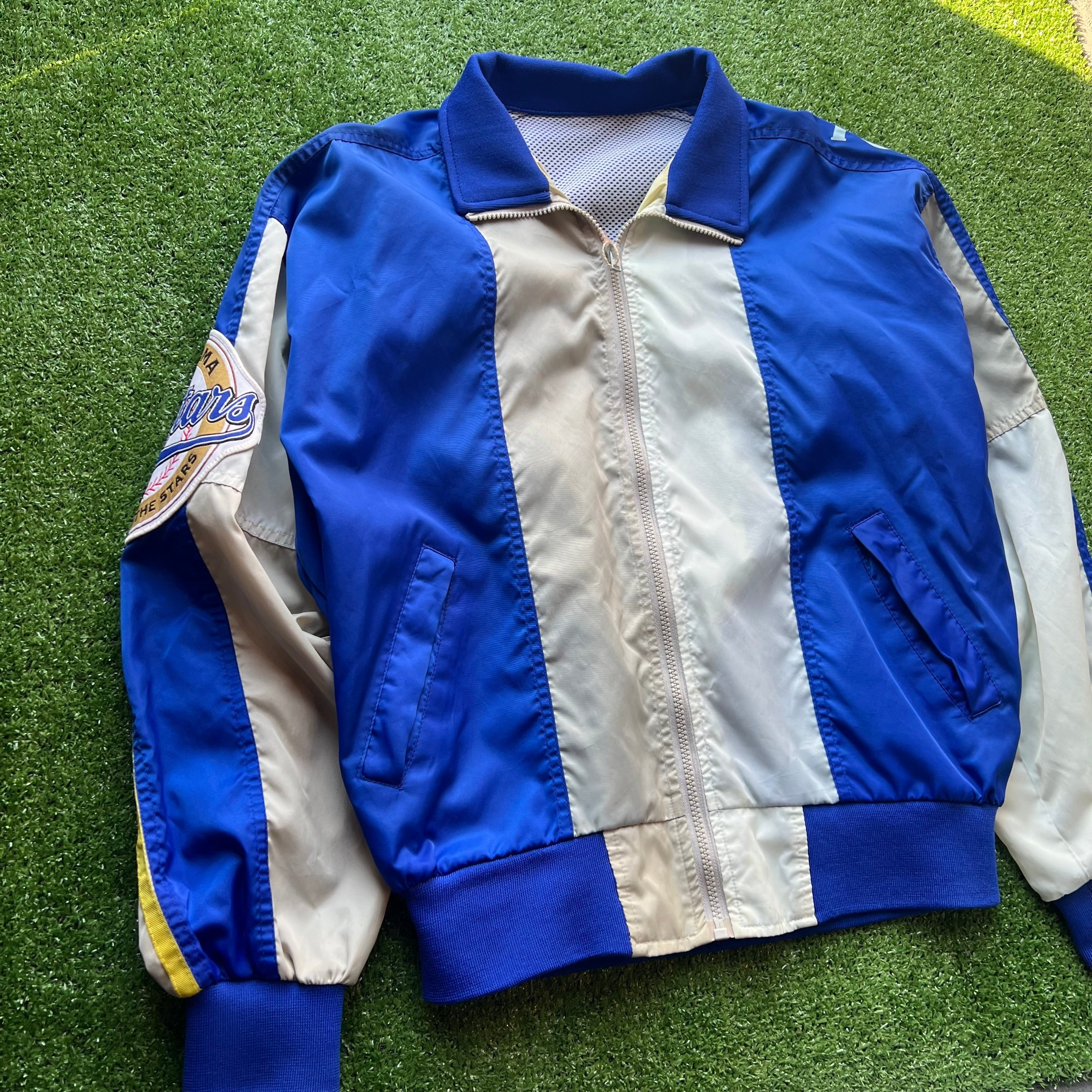 【激レア】横浜ベイスターズ グラウンドコート ナイロンジャケット スタジャン NPB 1998年 横浜ベイスターズ 優勝記念 スタジャン | 古着屋 SATO-サト-