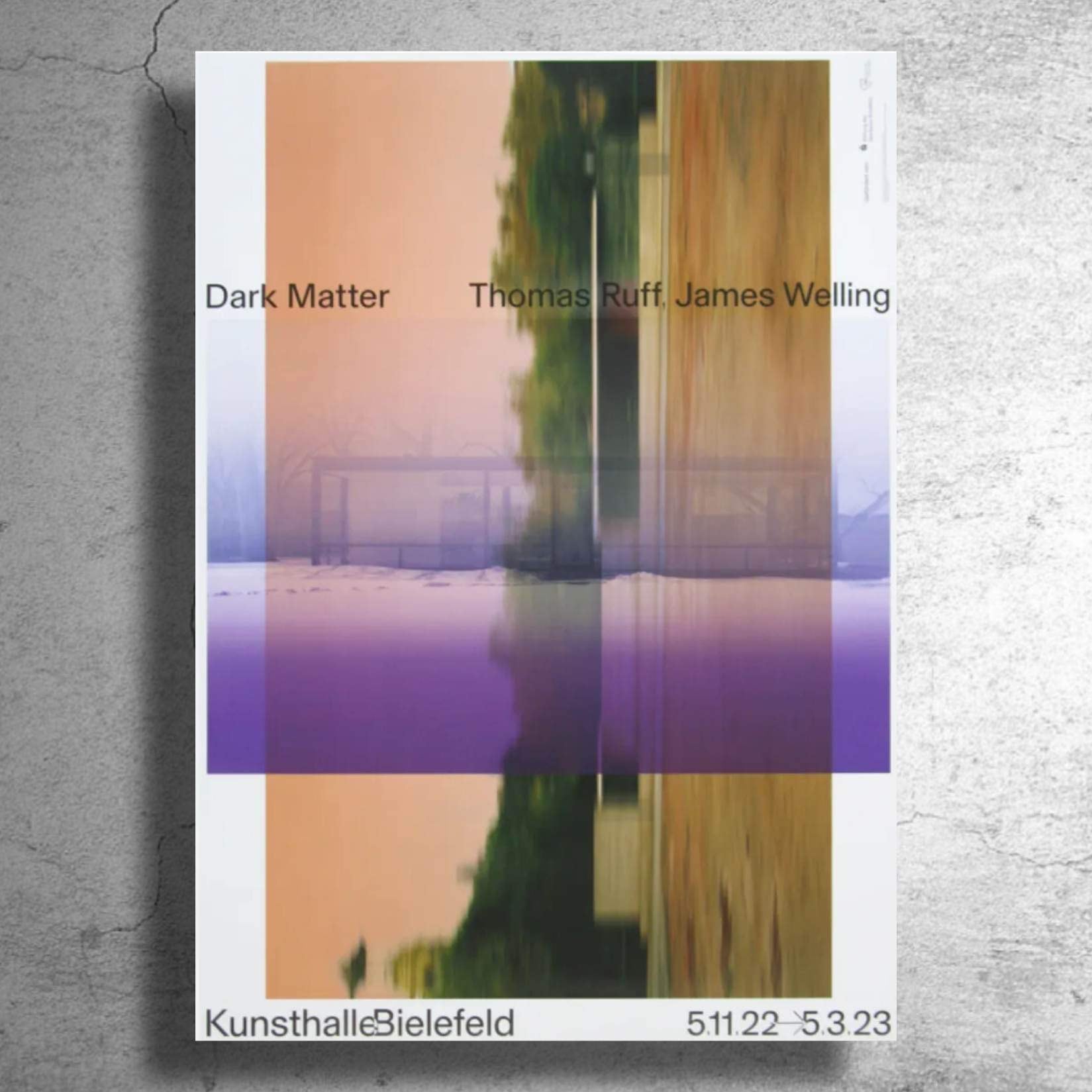 【完売品/再入荷】アート写真家『トーマス・ルフ』2023年ドイツ現代美術館制作ポスター