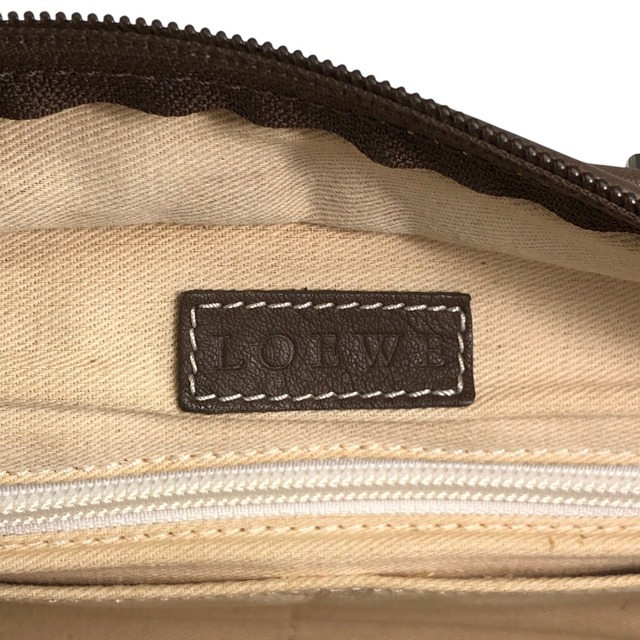 LOEWE ロエベ アマソナ ハンドバッグ ベージュ アナグラム キャンバス カデナ vintage ヴィンテージ オールド srrkp4