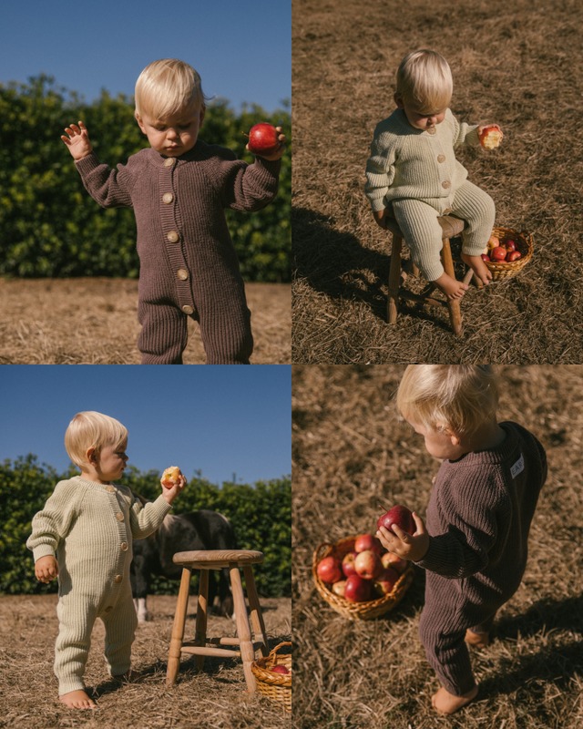 《予約》EARTH THE ARCHIVE / Button knit jumpsuit (3color)