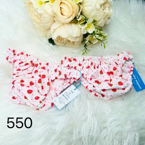 新作！激レアいちご柄日本製高品質【スキャンティ】いちご柄スキャンティ　昭和レトロ　パステルカラー　フリージア