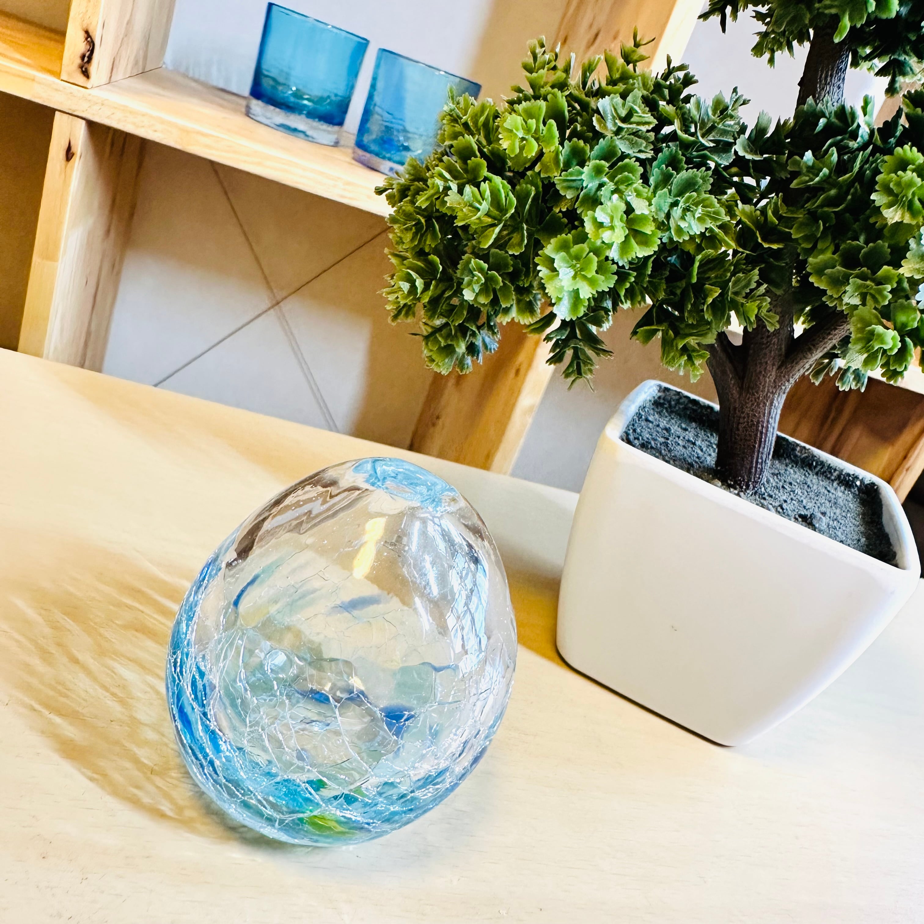 琉球ガラス フラワーベース ver.4 | B-Blue