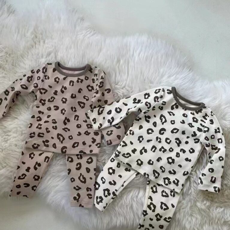 【BABY&KID】ヒョウ柄ルームウェアセットアップ