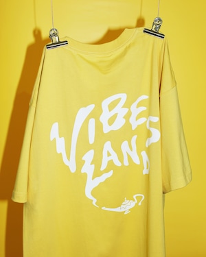 VIBES LAND Tee Yellow x White