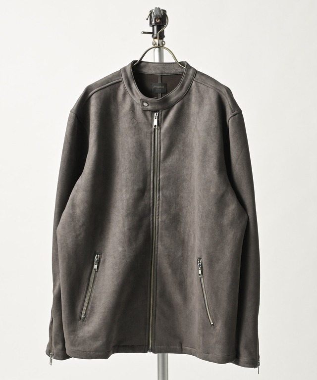 MMMM Suede Ponte Biker Jacket (BLK) 24011M26