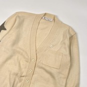90s Christian Dior SPORTS クリスチャンディオール ウール ニット カーディガン M/アイボリー レディース ビンテージ