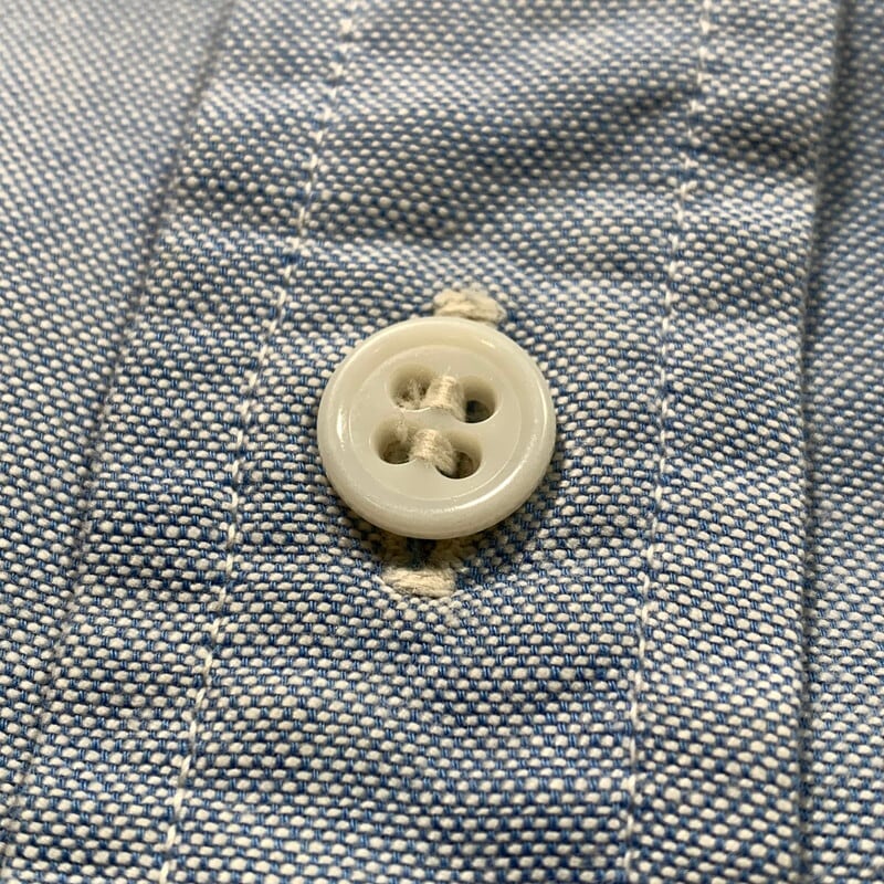 50's U.S.AIR FORCE SHIRT COTTON OXFORD CLOTH 4OZ BLUE SHADE 126