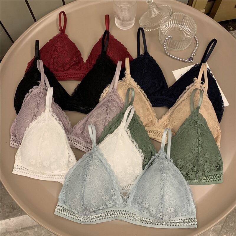 レースサマーリング トライアングルバックトップス レッド 夏物 指輪 ハンチェンe47290247405