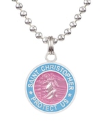 オリジナル スモール ピンク / ベイビー ブルー セントクリストファー ネックレス ：GET BACK NECKLACES ゲット バック ネックレスズ