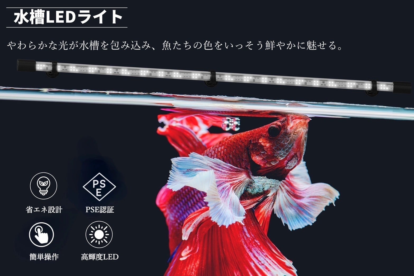 90cm水槽用】Aqua Sunlight - 高性能水中LEDライト - | 金魚専門店