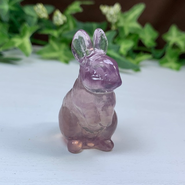 12.可愛いうさぎさん☆カラフルフローライトうさぎさん