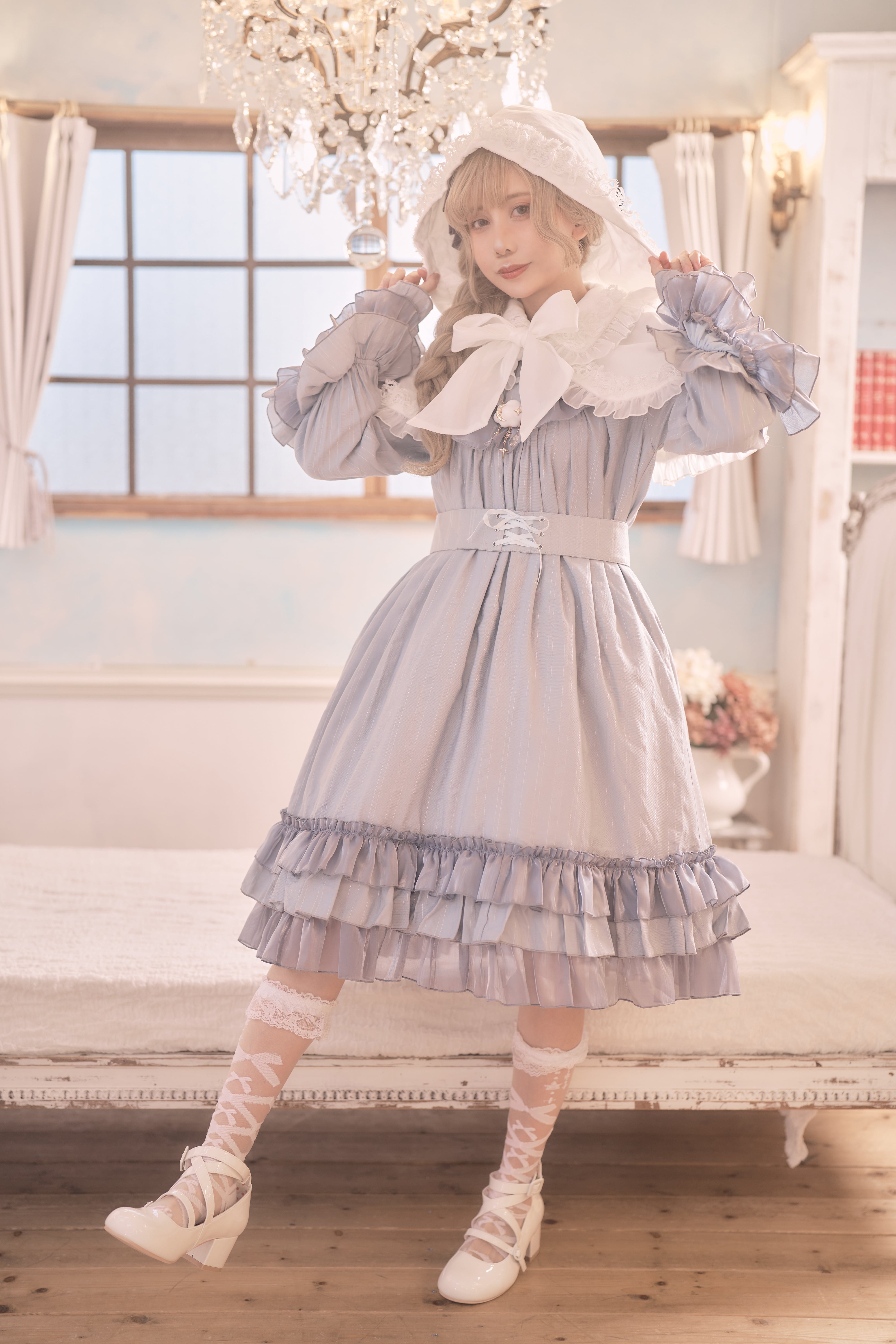 新品　小柄女子　東京ソワール　MARIKO KOHGA スリットケープ付きドレス リトルゴースト ケープ | HoshibakoWorks