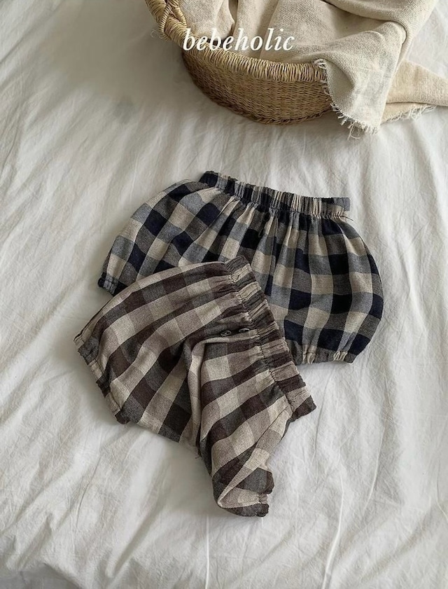 2567 plaid pattern bloomers / BEBE HOLIC