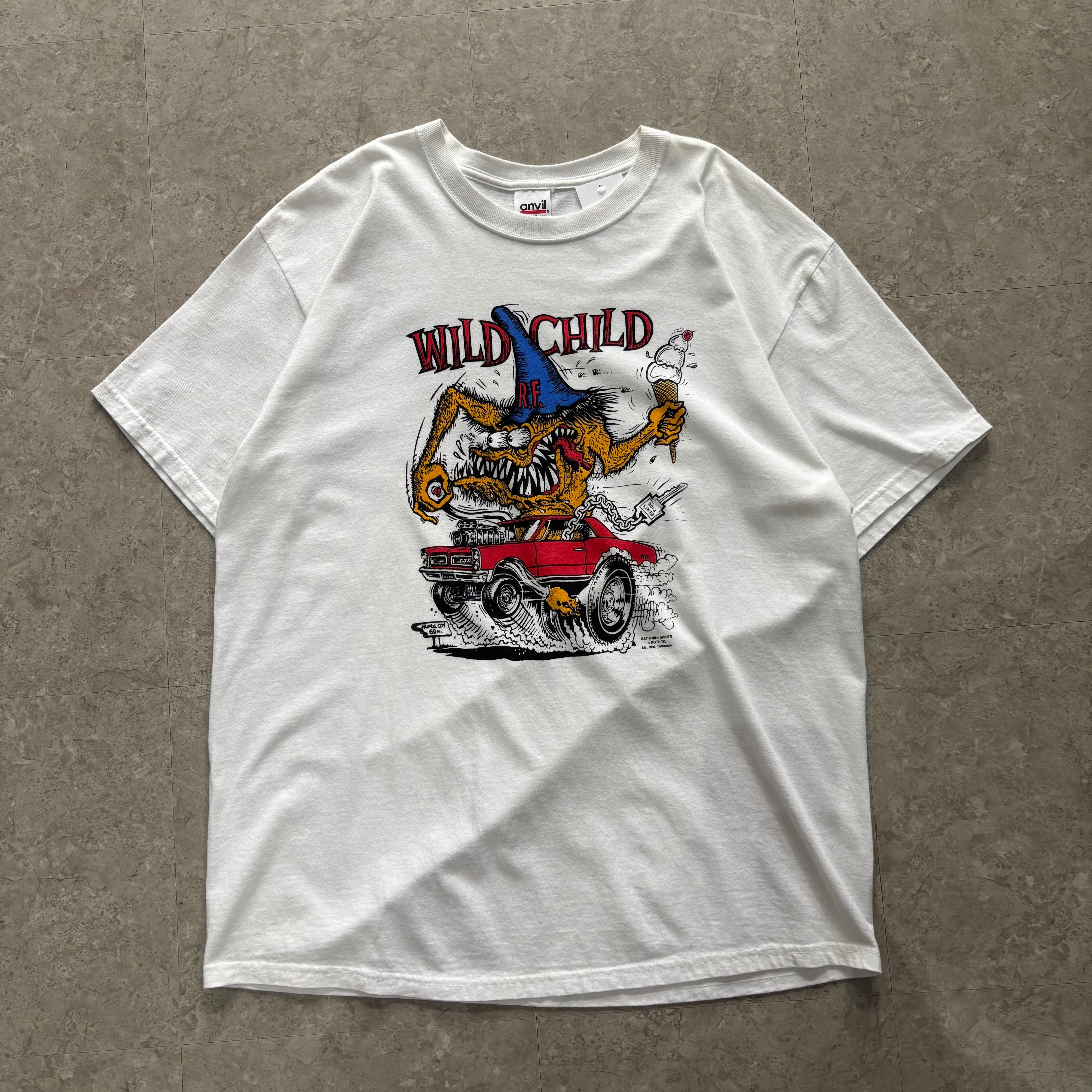 激レア/新品　90s ヴィンテージ 塗り絵 ムーメサ デッドストック 1993年 90s RAT FINK “WILD CHILD” t-shirt【仙台店】 | What'z up
