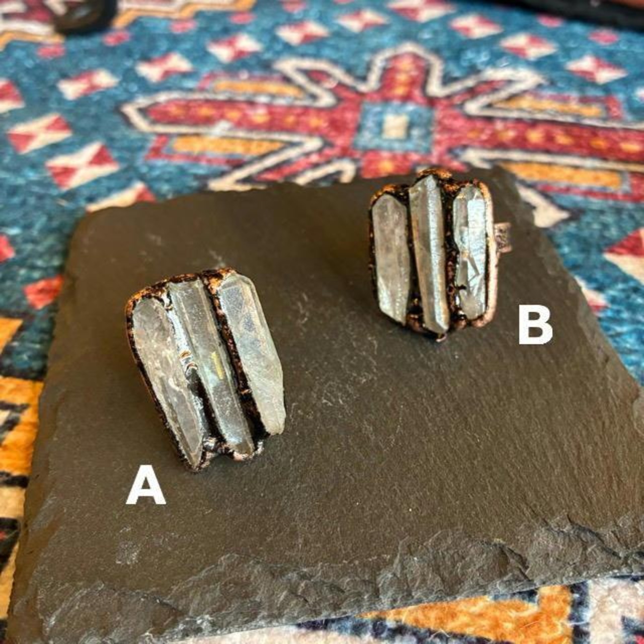 TOPANGA Jewelry 　ジェムストーンリング　クリスタル　全2種　14号　15号　指輪　アクセサリー　ジュエリー　プレゼント　レディース　ギフト