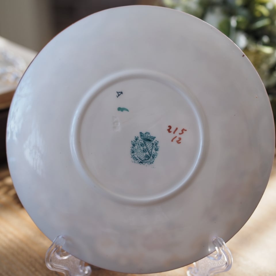 希少フランスアンティーク サルグミンヌ ミントン217 ソーサーC F2