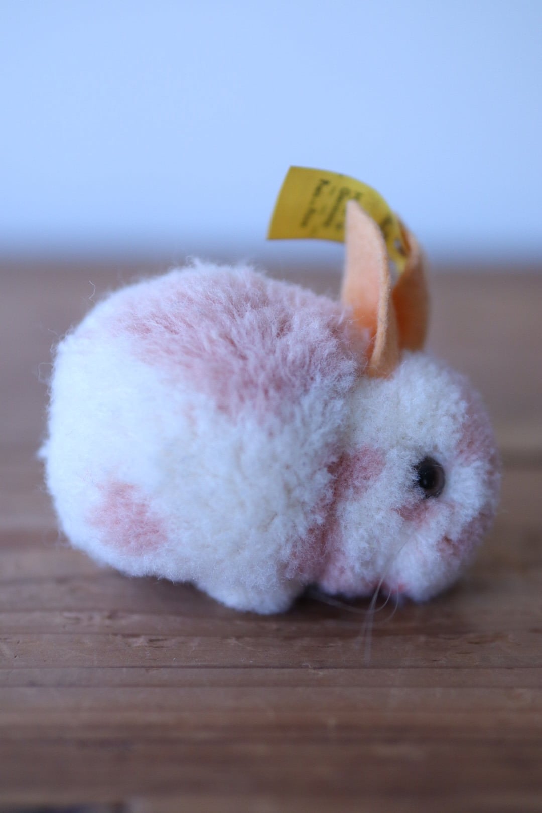 シュタイフ ポンポンうさぎ Steiff Woolen Rabbit 6㎝ ピンク ヴィンテージ ぬいぐるみ