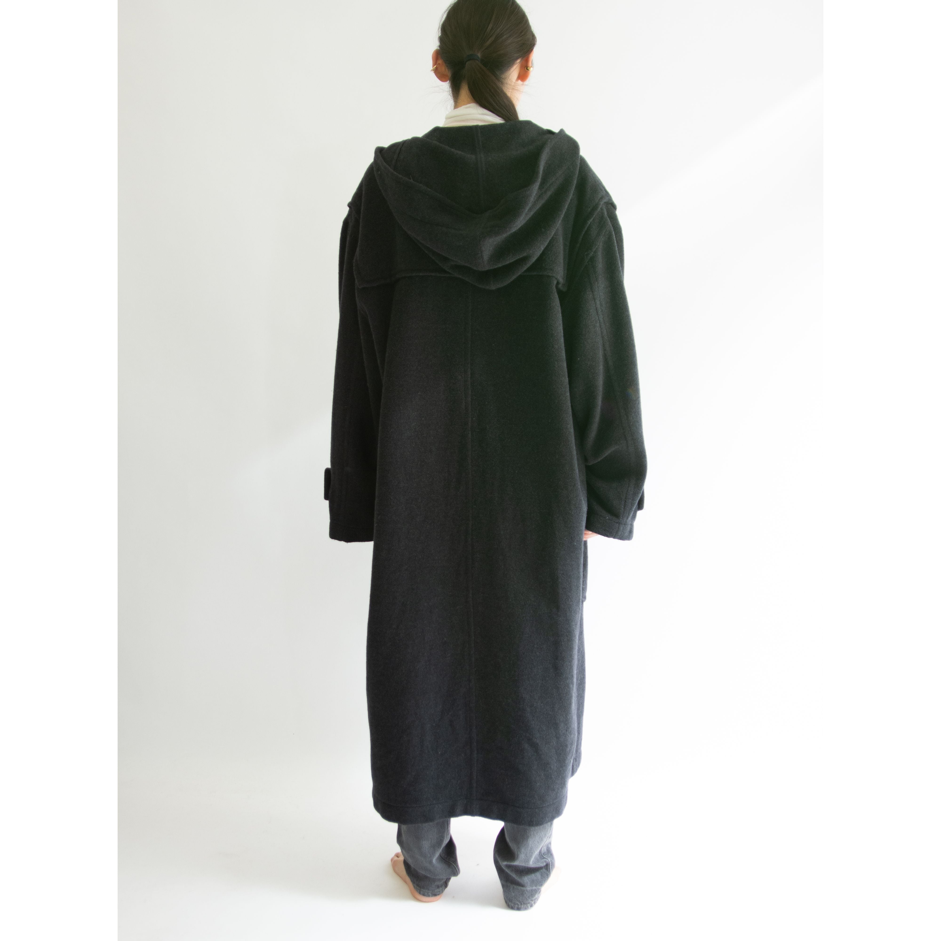 DKNY JEANS】Made in Korea 90's Wool-Nylon Long Duffel Coat DKNY JEANS】Made in Korea 90's Wool-Nylon Long Duffel Coat