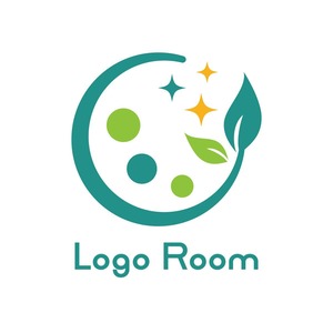 No730 植物や実りのロゴ【緑、自然、植物、輝き、シンプル、ナチュラル、健康、癒し、クリニック、接骨院、エコ、ショップ、士業、コンサル、医療、保険】