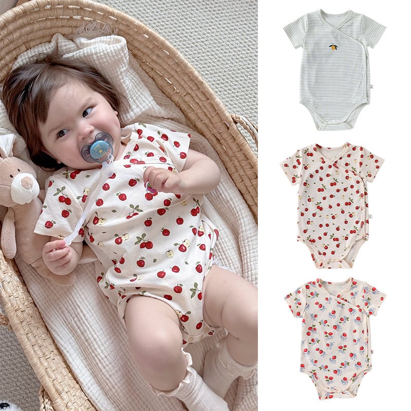 【BABY】夏新作 フルーツ柄ロンパース