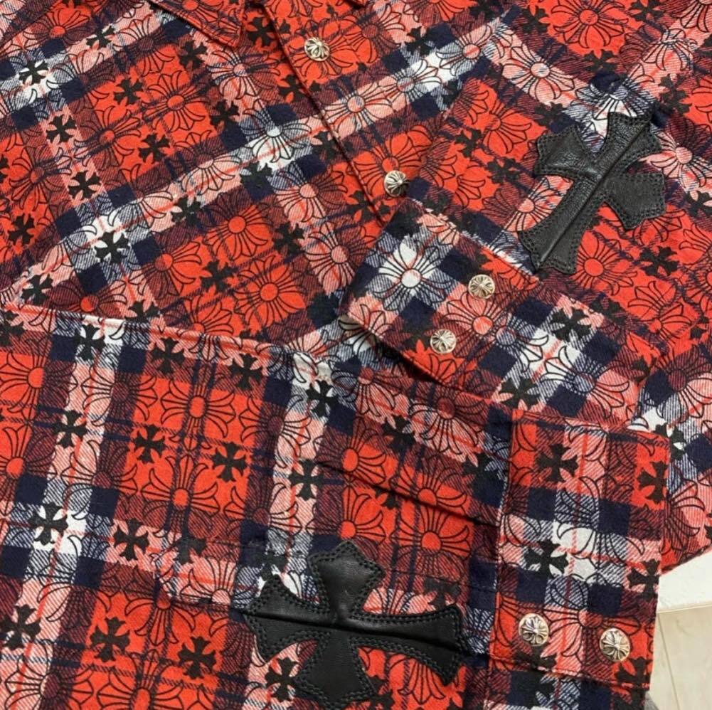 CHROME HEARTS クロムハーツ チェックシャツ Loose end check shirts