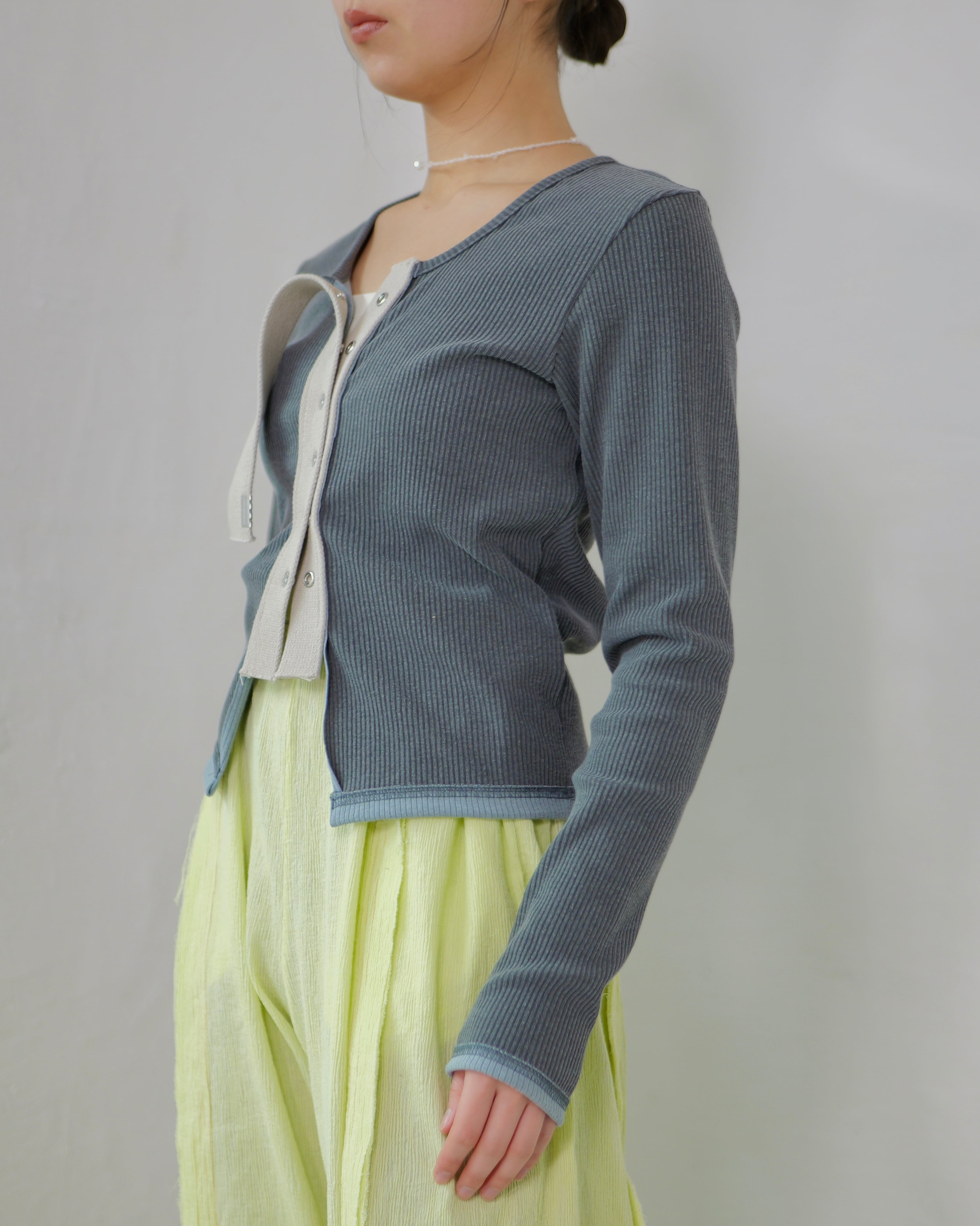 kotoha yokozawa - Click Dot Cardigan ：Blue Fog｜クリックドット