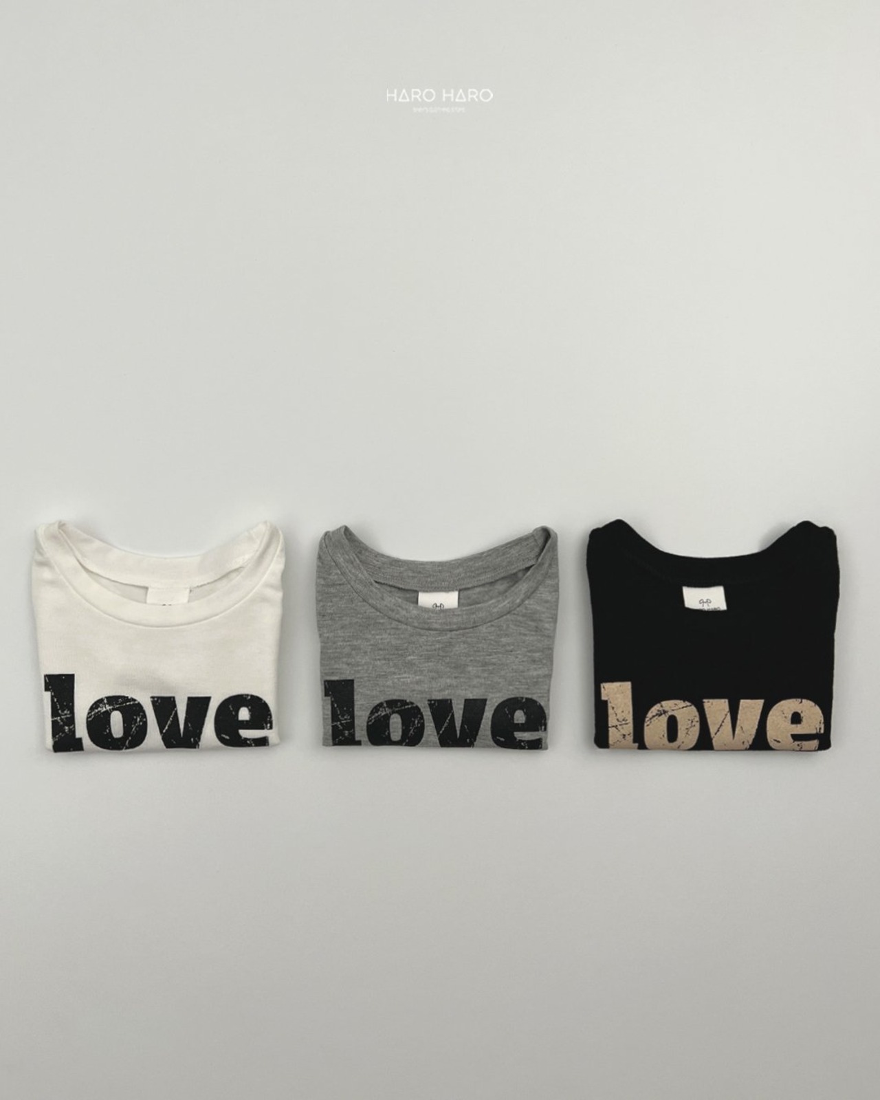 [HARO HARO] I Love Slim Tee / [하로하로] 알럽슬림티