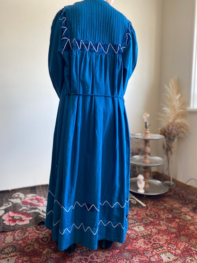 70s Cotton Caftan Dress