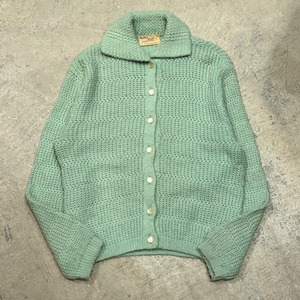 1970s BULKY KNIT CARDIGAN MINT