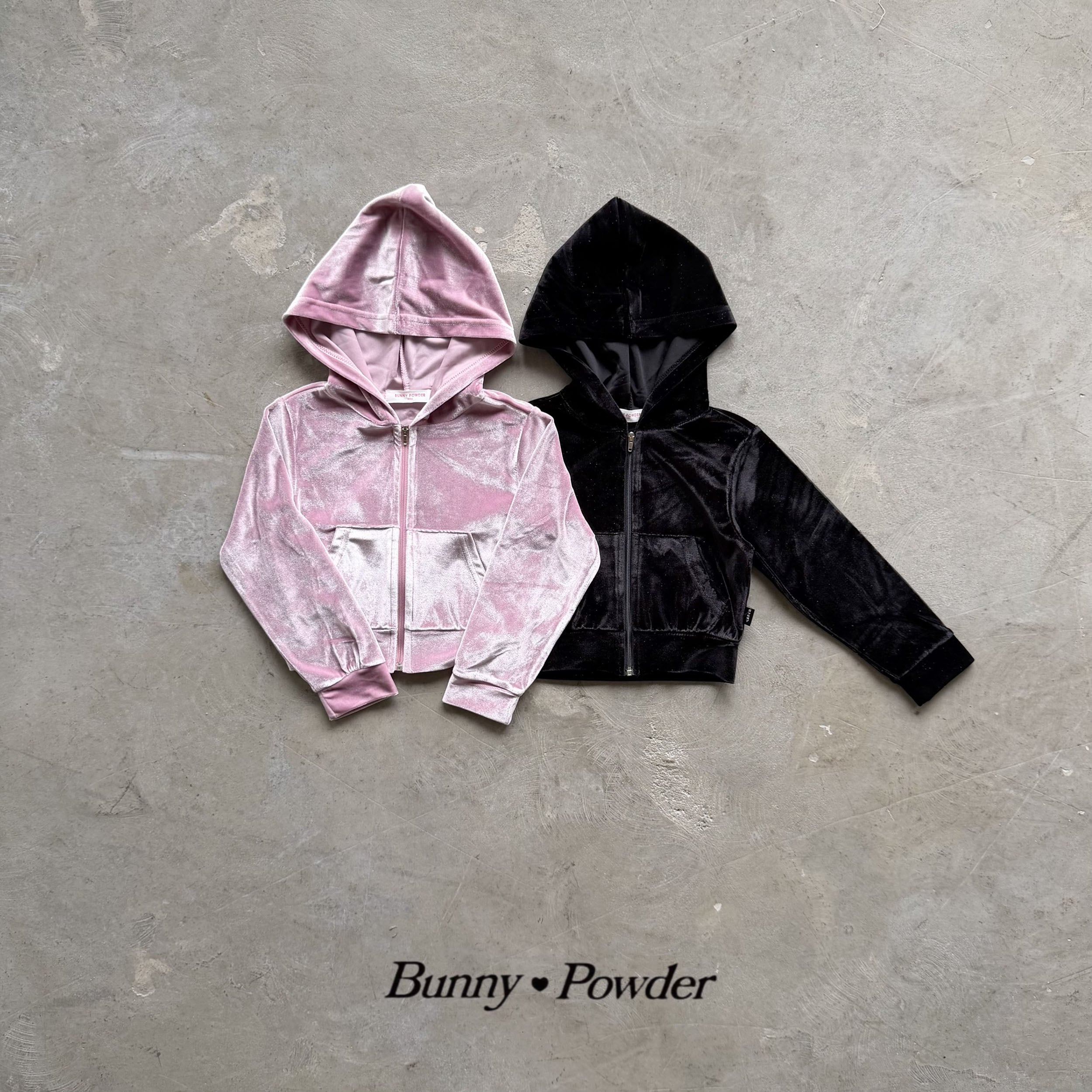 junior|velour zipup hoodie