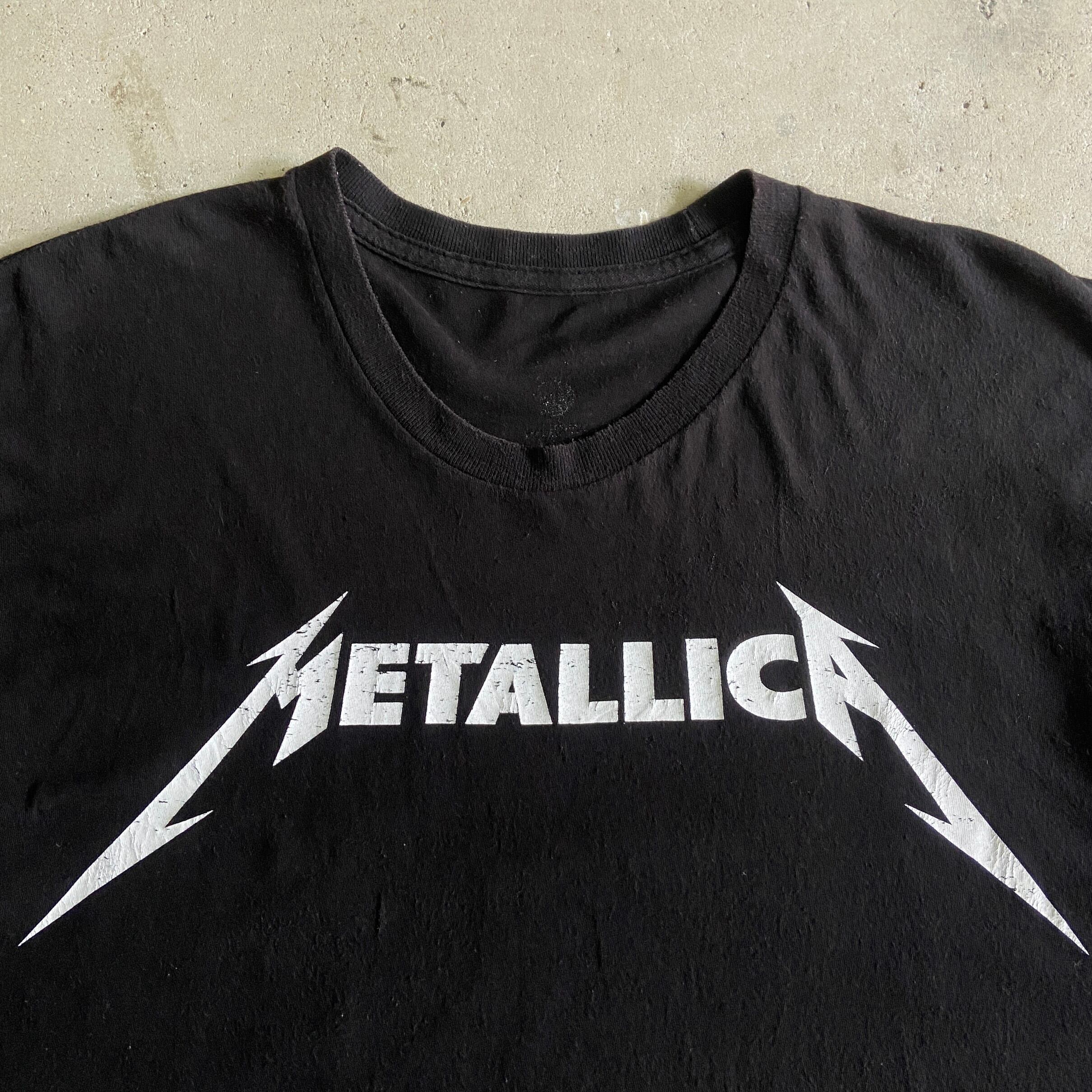 METALLICA メタリカ ロゴプリント バンドTシャツ メンズXL 古着 バンT
