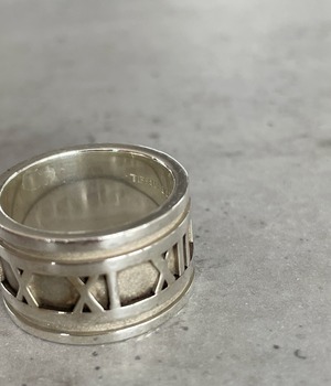 VINTAGE 90's TIFFANY&CO ATLAS WIDE BAND RING -1995-