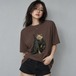 「静かに狩る、影猫の構え」Tシャツ 半袖