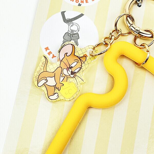 トムとジェリー ジェリー チーズ型スマホストラップ スマホ